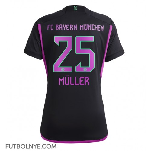 Camiseta Bayern Munich Thomas Muller #25 Visitante Equipación para mujer 2023-24 manga corta